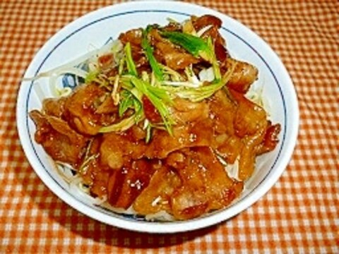 照り照り甘辛豚丼